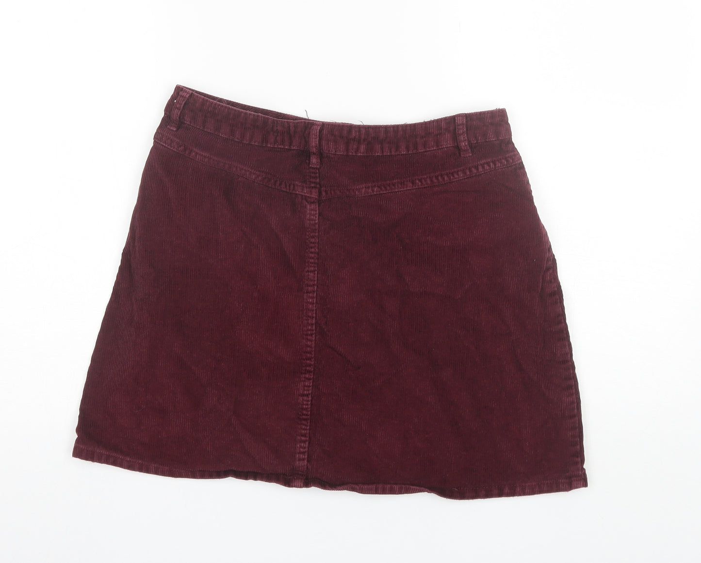 Denim CO. Womens Red  Cotton Mini Skirt Size 14