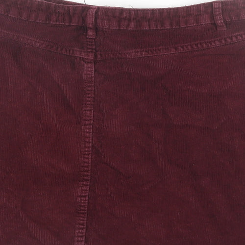 Denim CO. Womens Red  Cotton Mini Skirt Size 14
