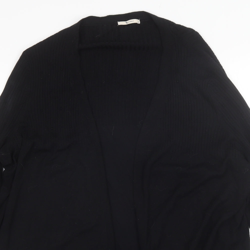 TU Womens Black V-Neck  Viscose Cardigan Jumper Size 22