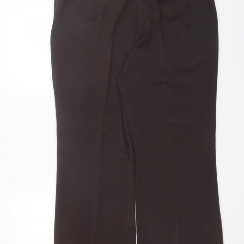 Berkertex Womens Brown  Polyester Dress Pants Trousers Size 20 L28 in Regular