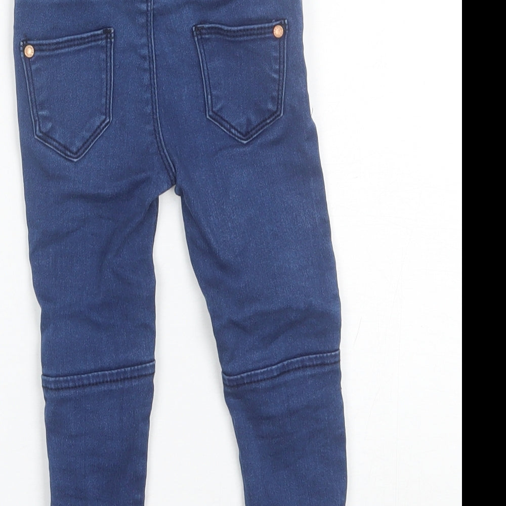 Denim CO. Girls Blue  Cotton Skinny Jeans Size 2-3 Years  Regular