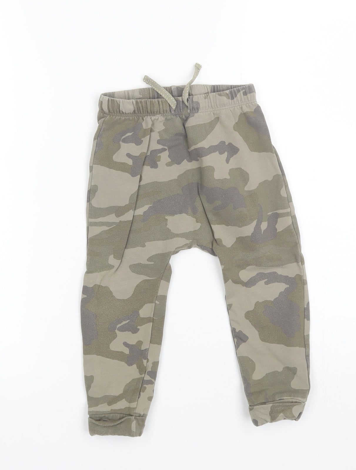 NEXT Baby Green Camouflage Cotton Sweatpants Trousers Size 18-24 Months