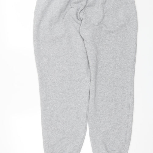 adidas Womens Grey  Cotton Sweatpants Trousers Size XL L28 in Regular