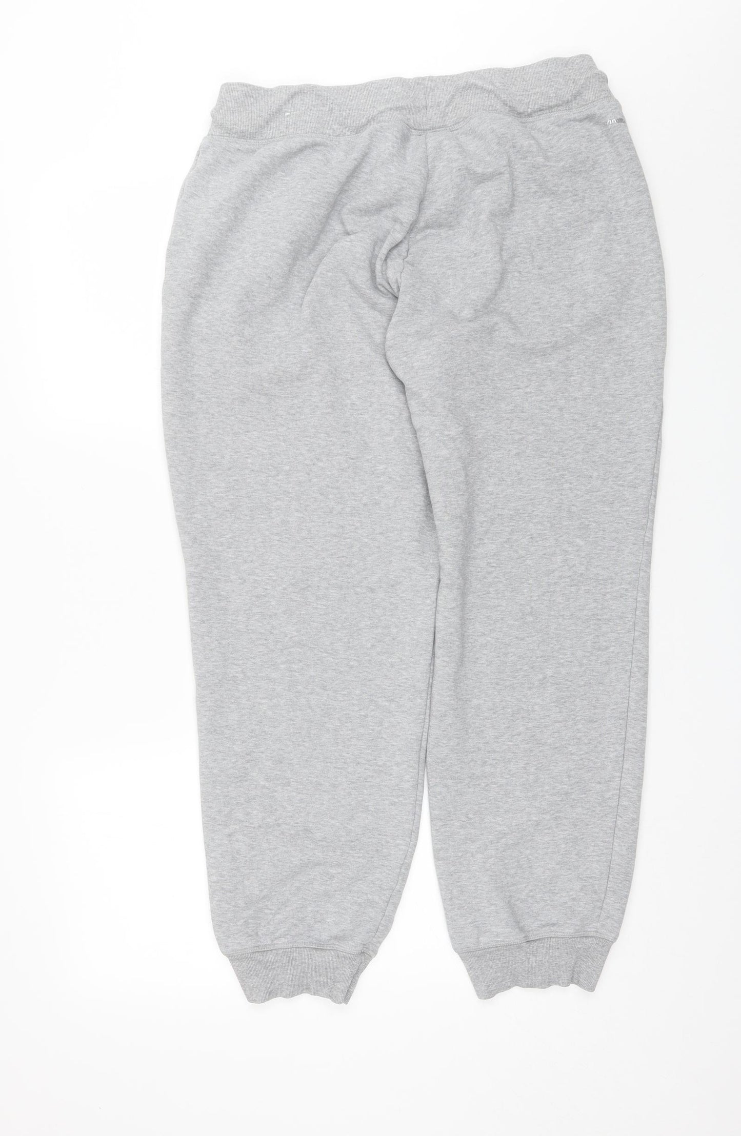 adidas Womens Grey  Cotton Sweatpants Trousers Size XL L28 in Regular