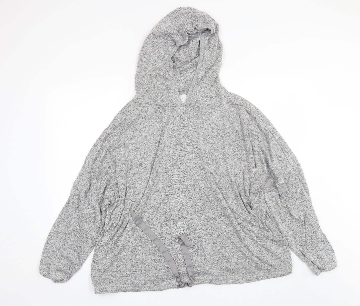 NEXT Womens Grey  Viscose Pullover Hoodie Size 22