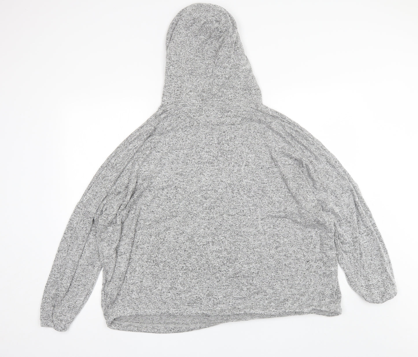 NEXT Womens Grey  Viscose Pullover Hoodie Size 22