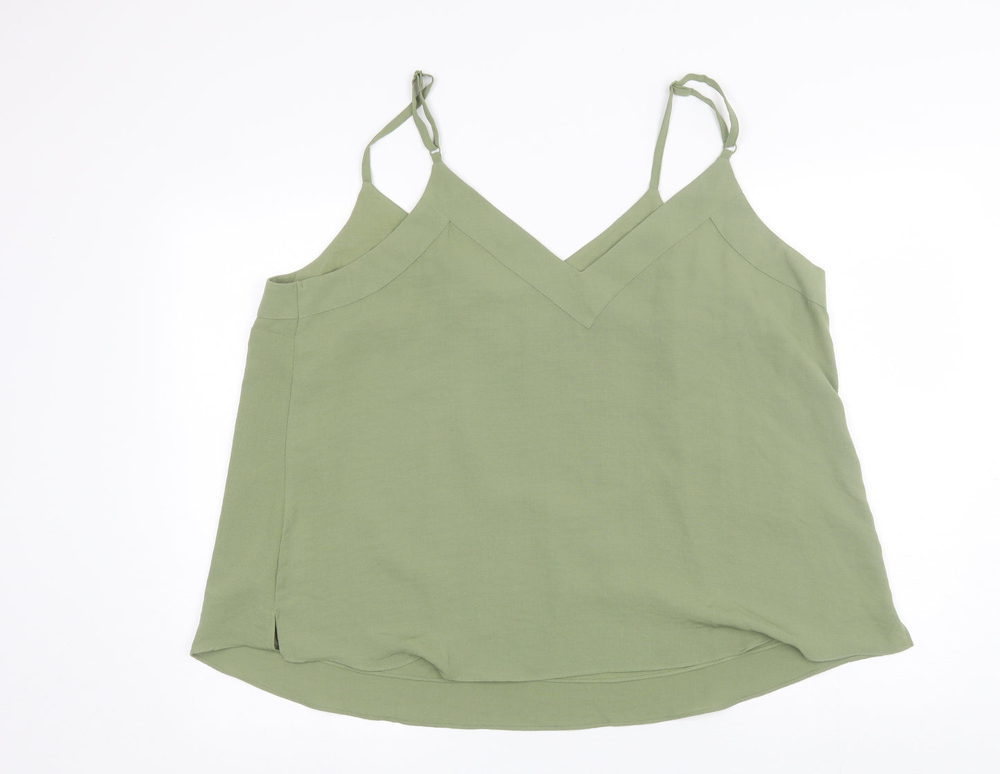 George Womens Green  Polyester Camisole Blouse Size 20 V-Neck
