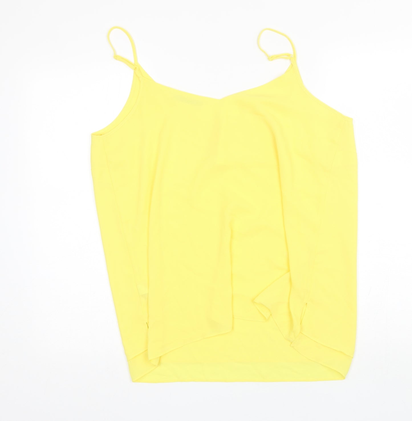 George Womens Yellow  Polyester Camisole Blouse Size 16 V-Neck
