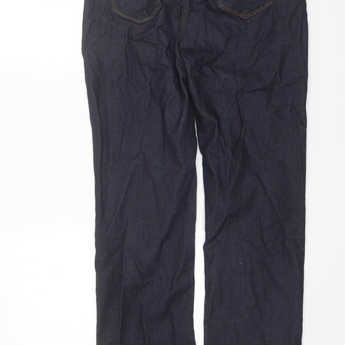 Per Una Womens Blue  Cotton Skinny Jeans Size 12 L30 in Regular