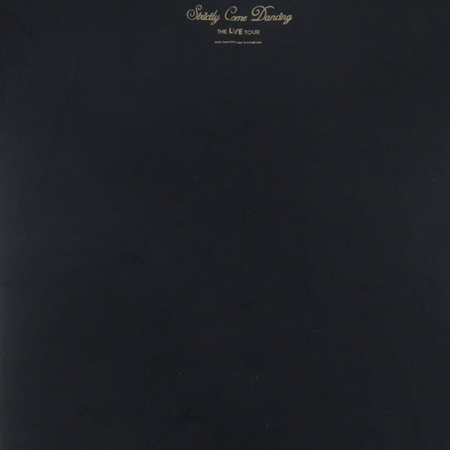 Gildan Womens Blue  Cotton Basic T-Shirt Size L Round Neck