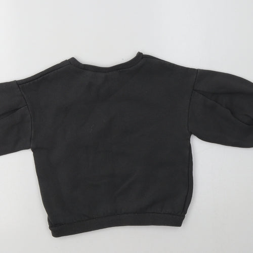 Primark Girls Grey  Cotton Pullover Sweatshirt Size 2-3 Years   - Elsa
