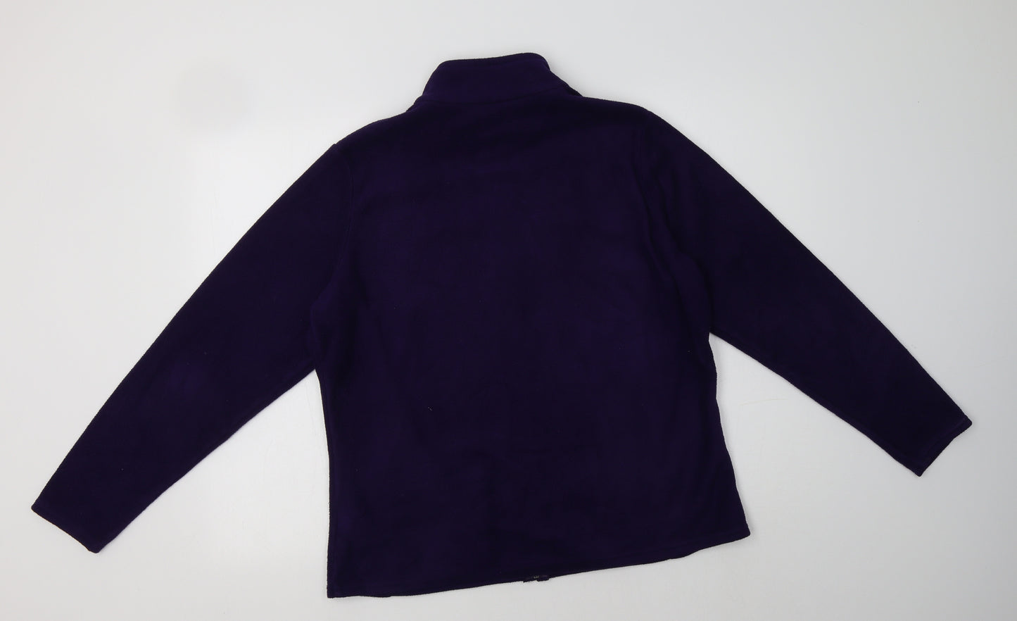 M&S Womens Purple  Polyester Full Zip Sweatshirt Size 18