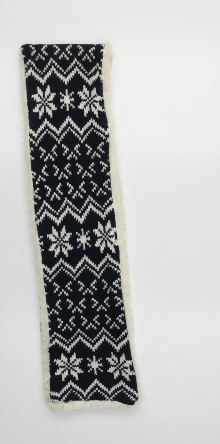 F&F Womens Blue Fair Isle Acrylic  Scarf