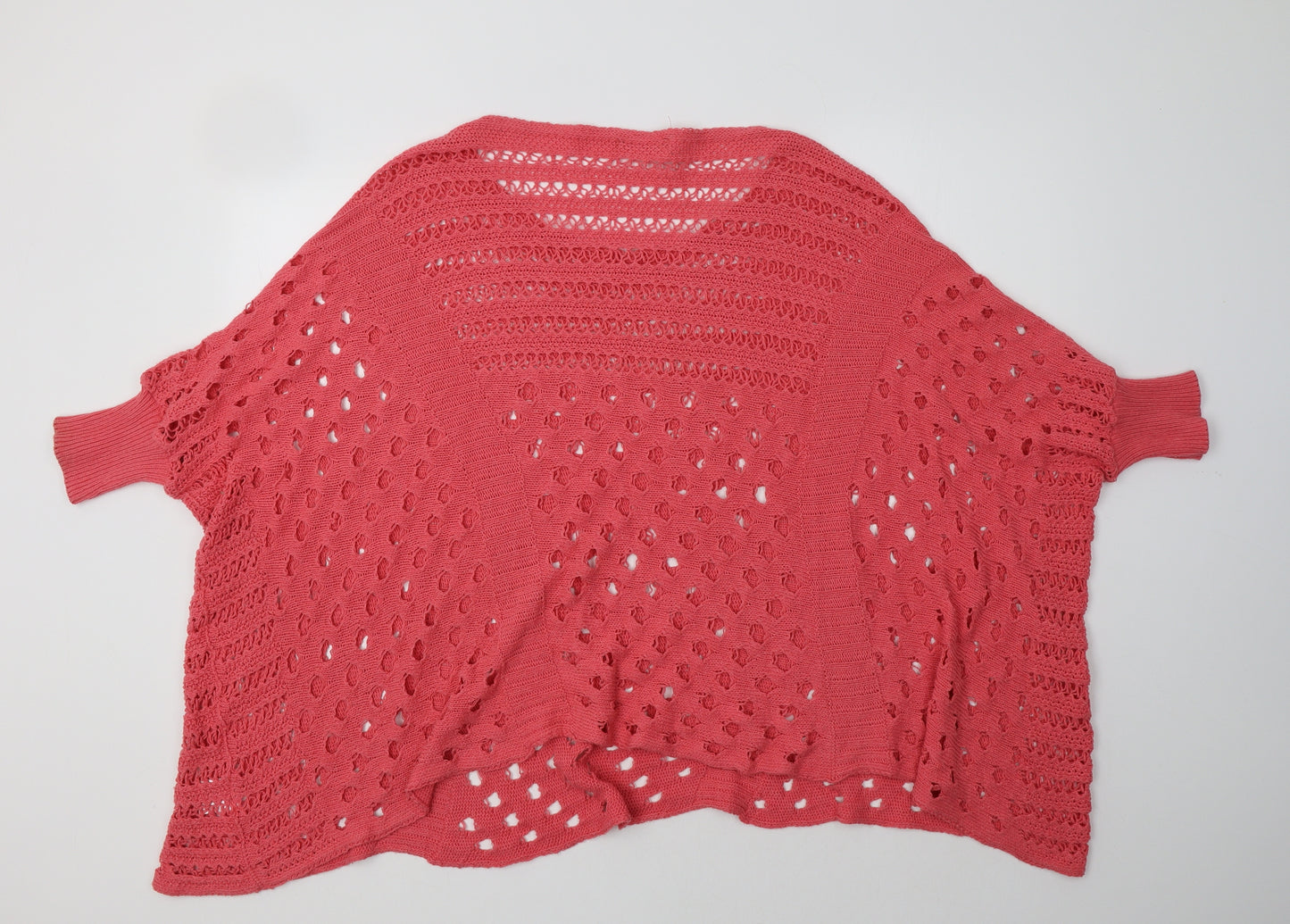 Internacionale Womens Pink Round Neck  Acrylic Pullover Jumper Size L