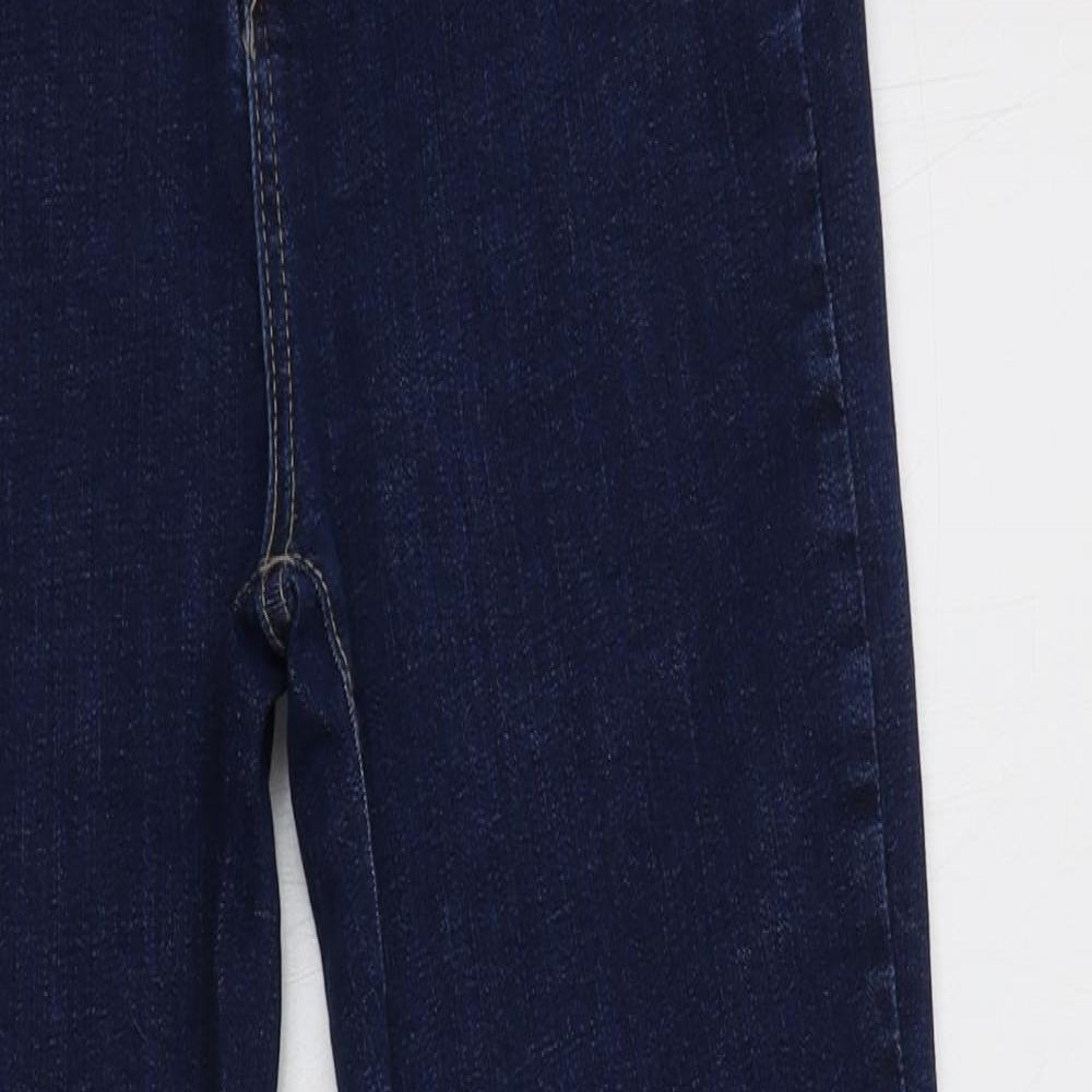 Boohoo Womens Blue  Cotton Jegging Jeans Size 10 L28 in Regular