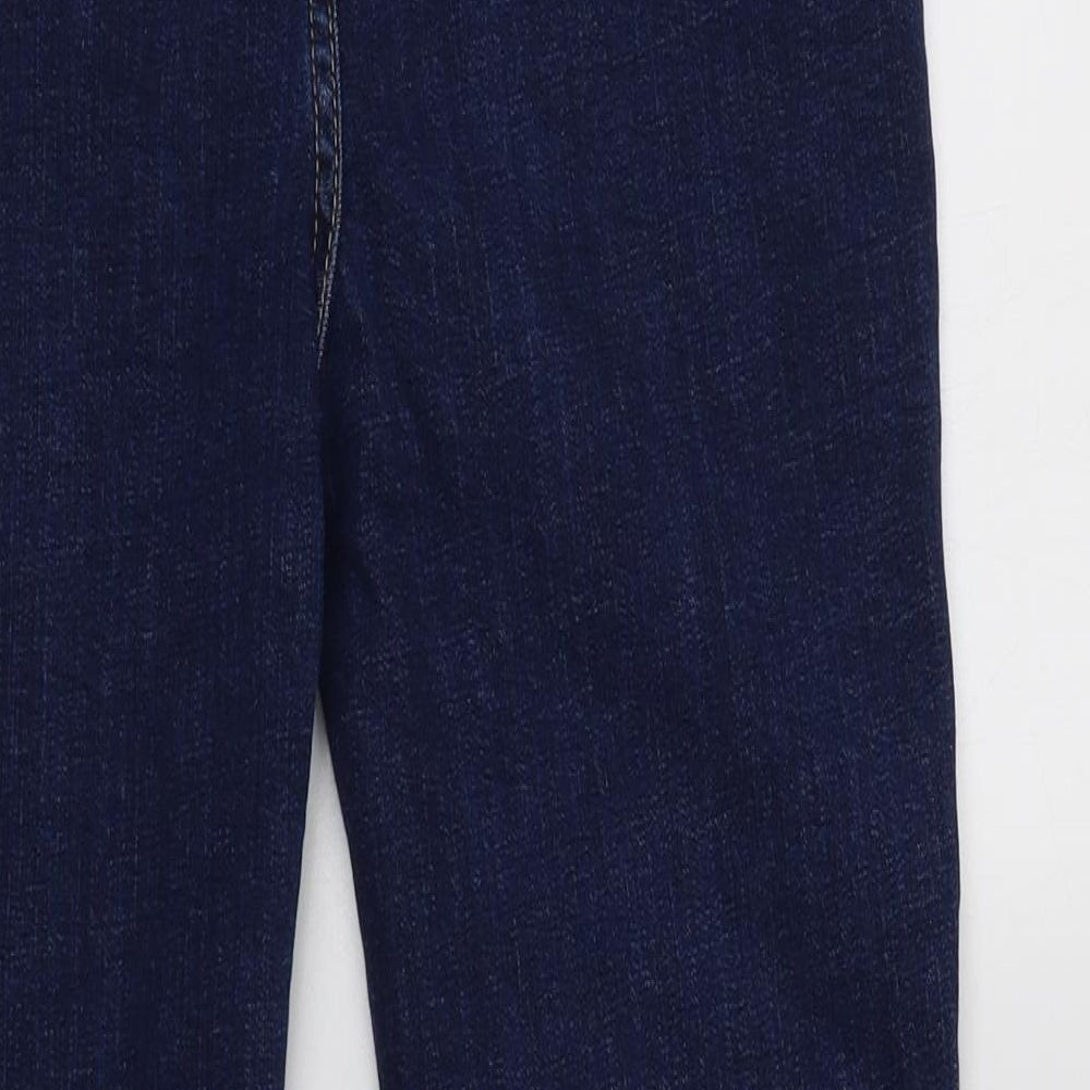 Boohoo Womens Blue  Cotton Jegging Jeans Size 10 L28 in Regular