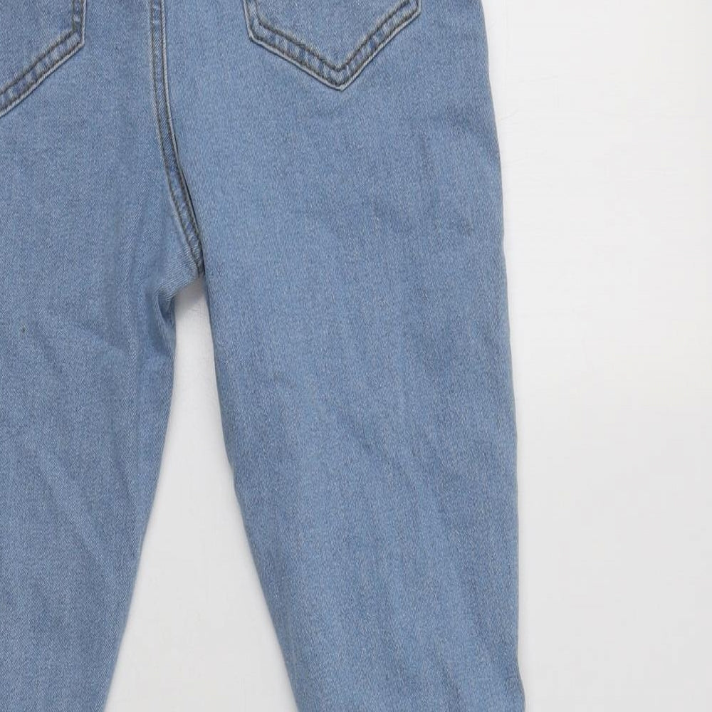 Boohoo Womens Blue  Cotton Jegging Jeans Size 10 L28 in Regular