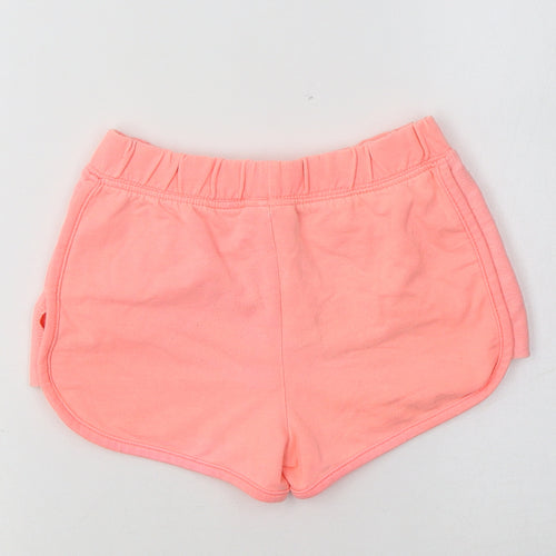 Matalan Girls Orange  Cotton Sweat Shorts Size 7 Years  Regular
