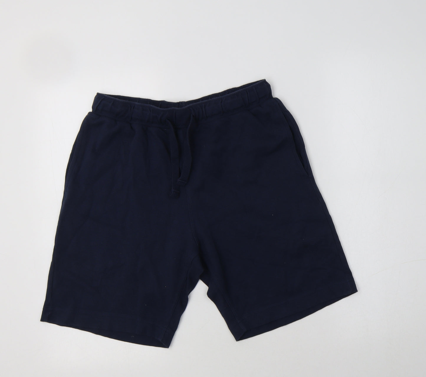 H&M Mens Blue  Cotton Sweat Shorts Size S L9 in Regular
