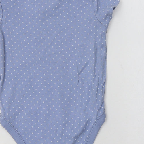 F&F Baby Blue Polka Dot Cotton Romper One-Piece Size 18-24 Months