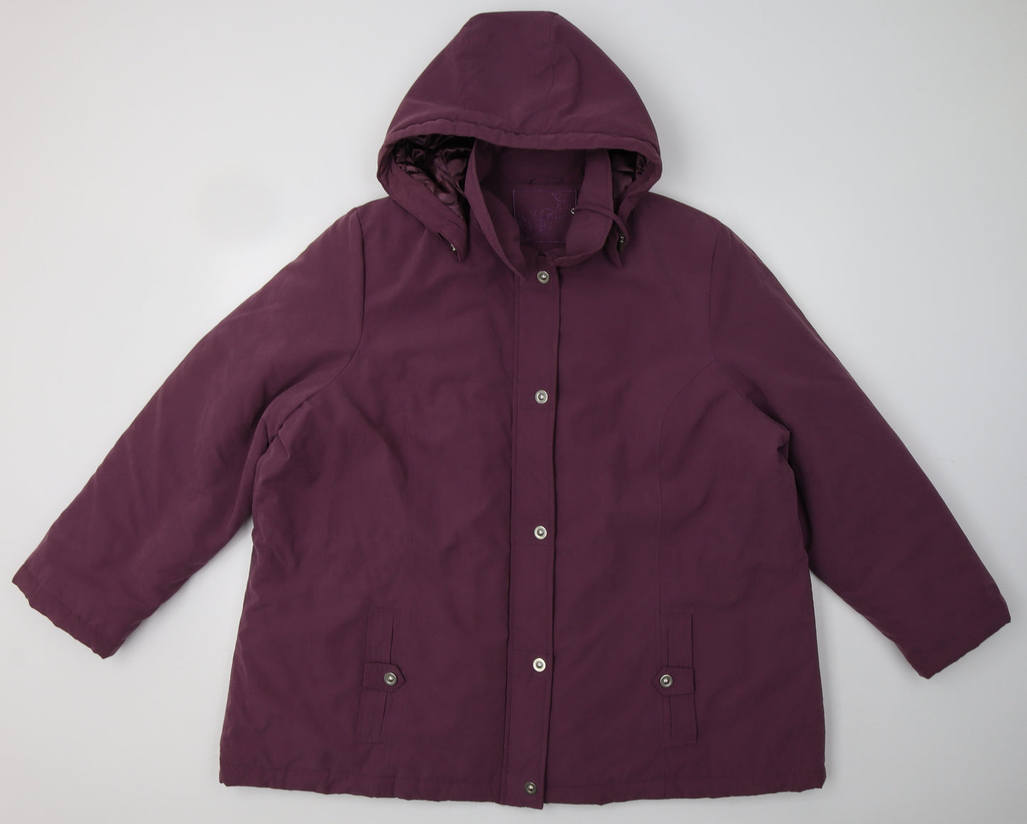 Bm  Womens Purple   Puffer Jacket Jacket Size XL