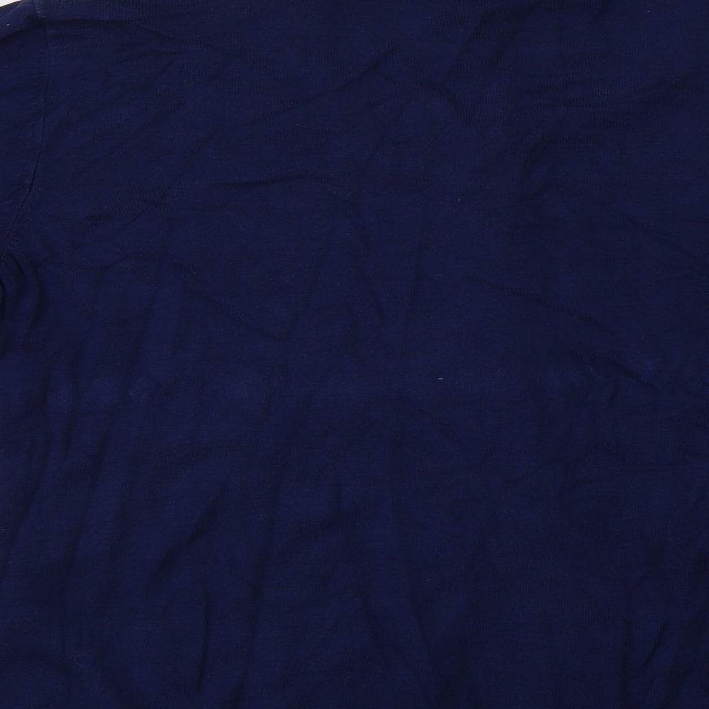 George Womens Blue Crew Neck  Viscose Cardigan Jumper Size 20