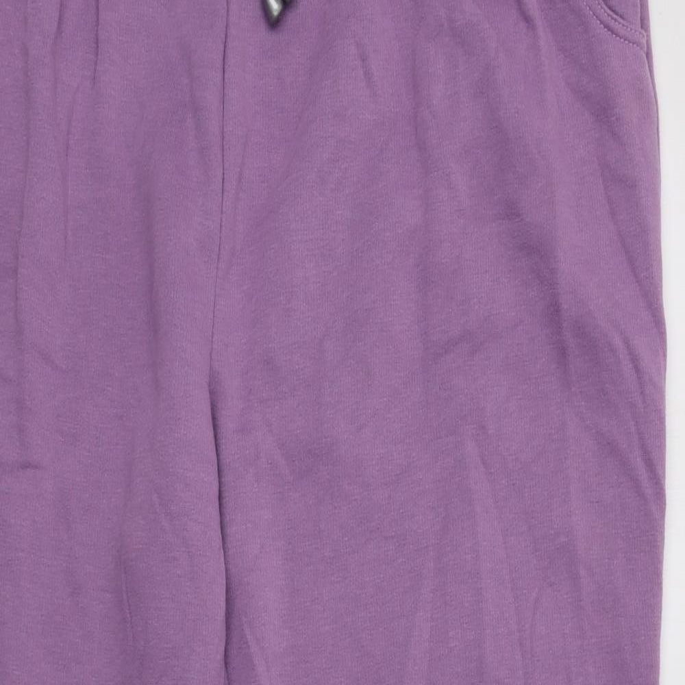 Damart Womens Purple  Polyester Jogger Trousers Size 22 L28 in Regular