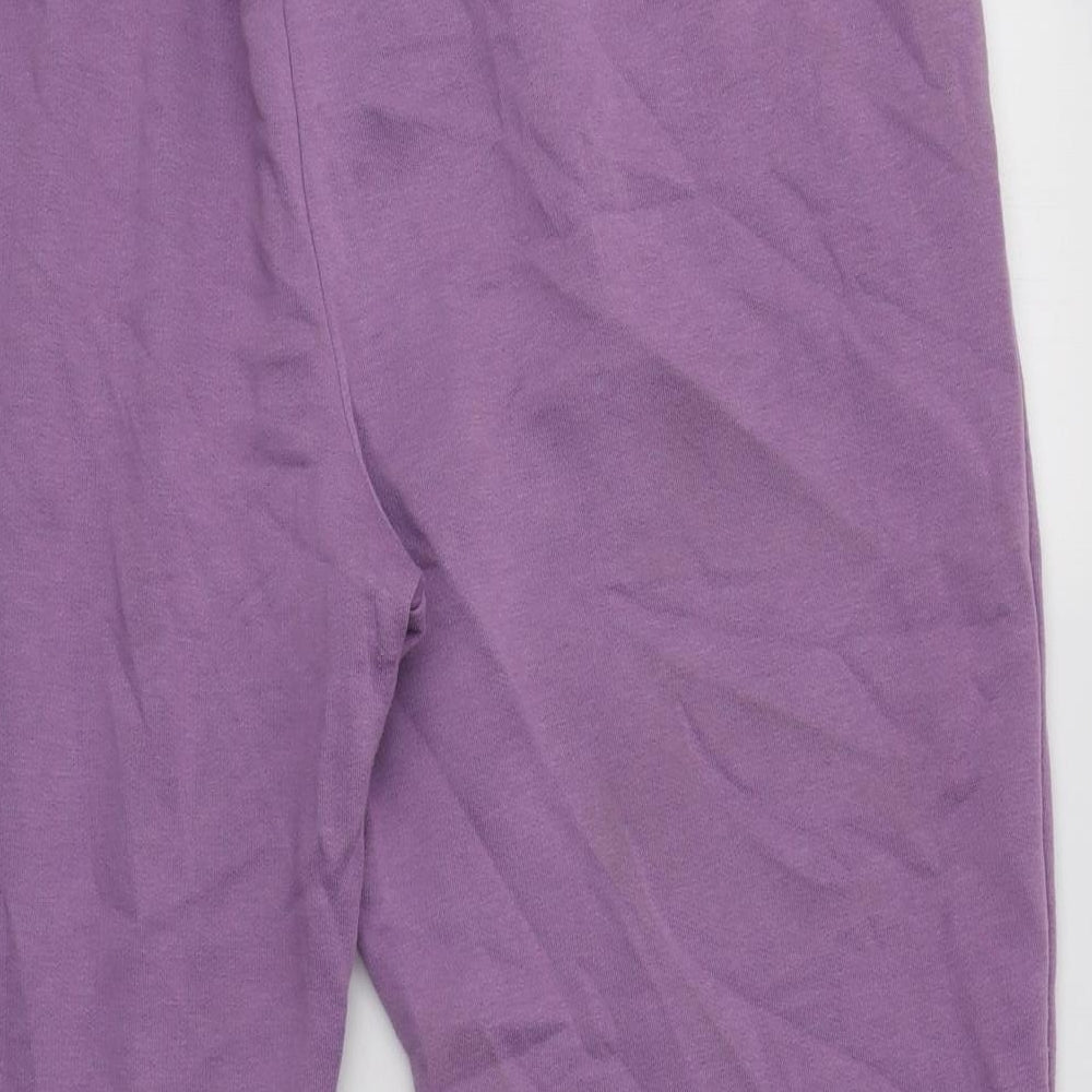 Damart Womens Purple  Polyester Jogger Trousers Size 22 L28 in Regular