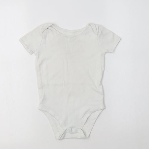 John Lewis Girls White  Cotton Bodysuit One-Piece Size 2-3 Years