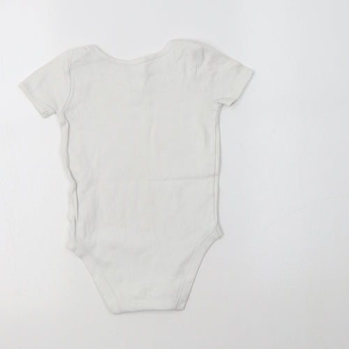 John Lewis Girls White  Cotton Bodysuit One-Piece Size 2-3 Years