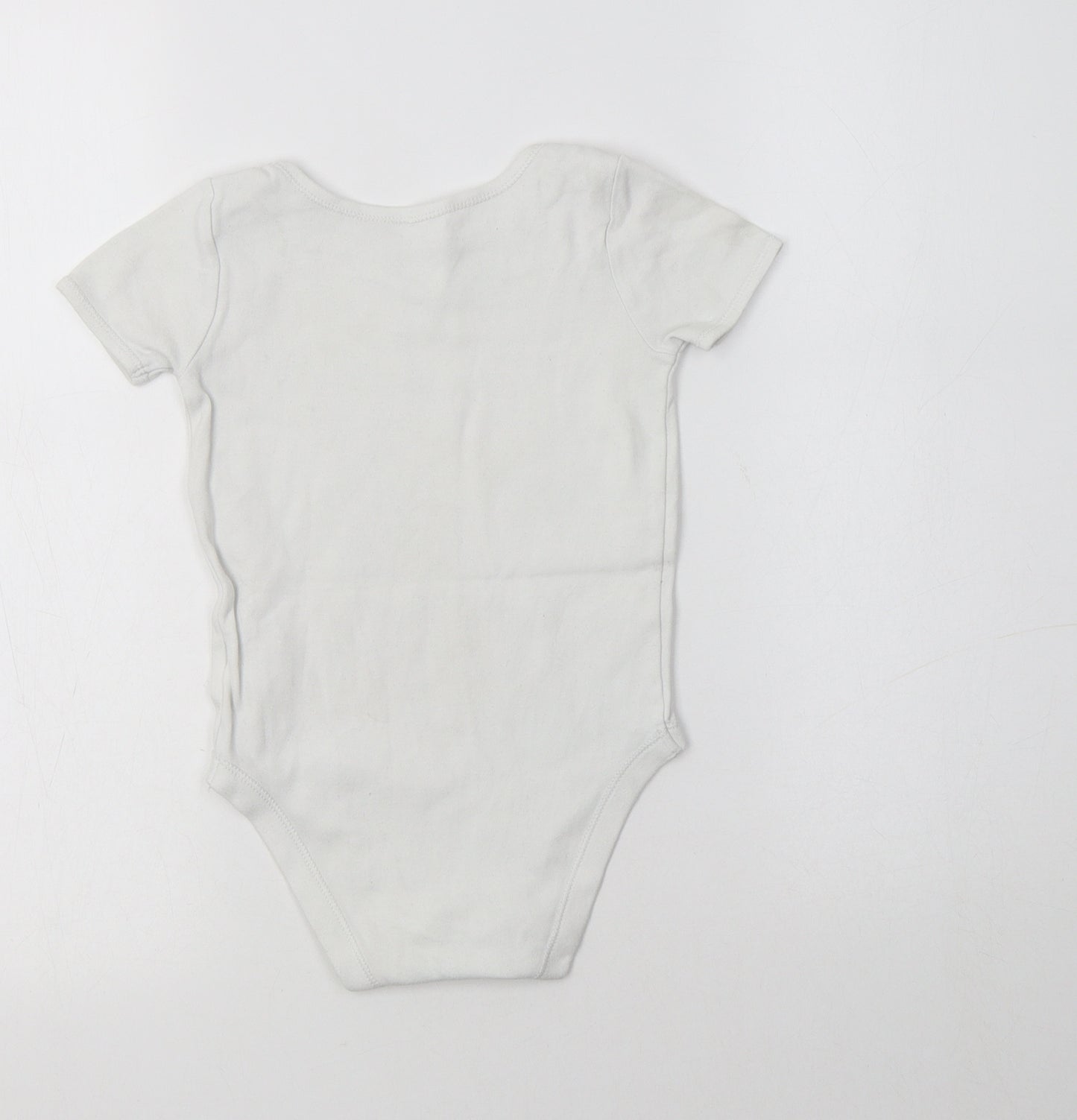 John Lewis Girls White  Cotton Bodysuit One-Piece Size 2-3 Years