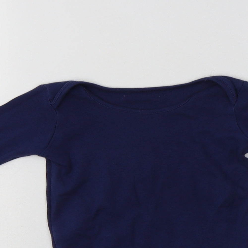 John Lewis Baby Blue  Cotton Romper One-Piece Size 18-24 Months