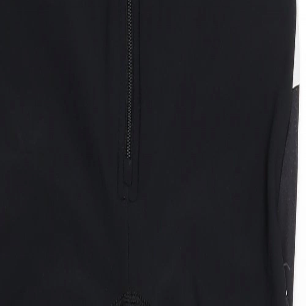 B Twin Mens Black Colourblock Polyamide Compression Leggings Size M L27 in Regular  - One Piece Cycling suit Padded seat