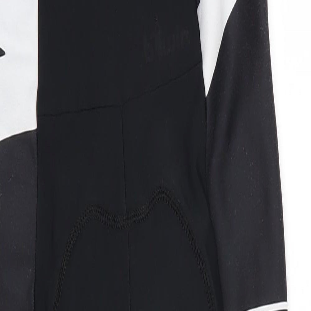 B Twin Mens Black Colourblock Polyamide Compression Leggings Size M L27 in Regular  - One Piece Cycling suit Padded seat
