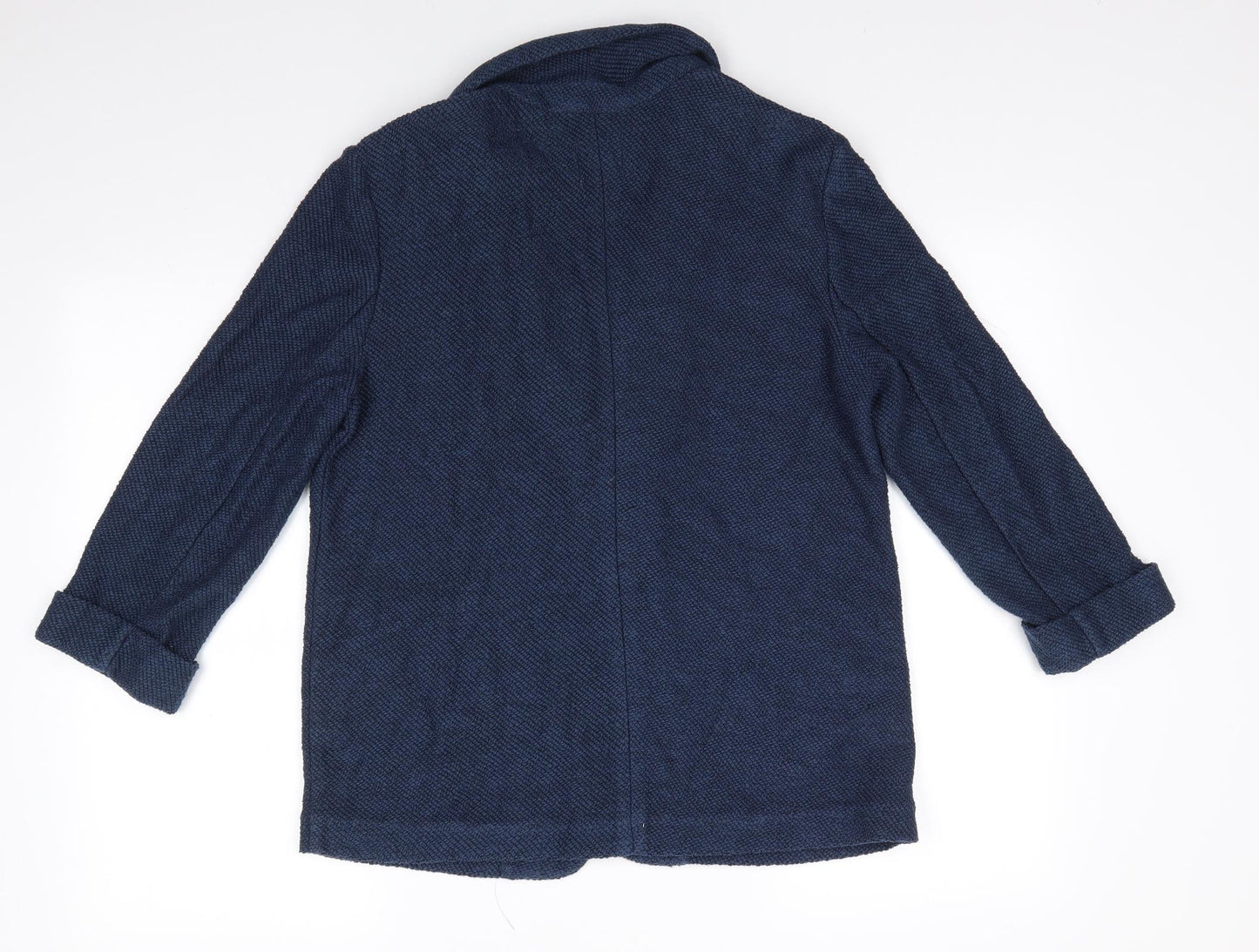 TU Womens Blue   Jacket  Size 10   - Dark tea mix Fastenless