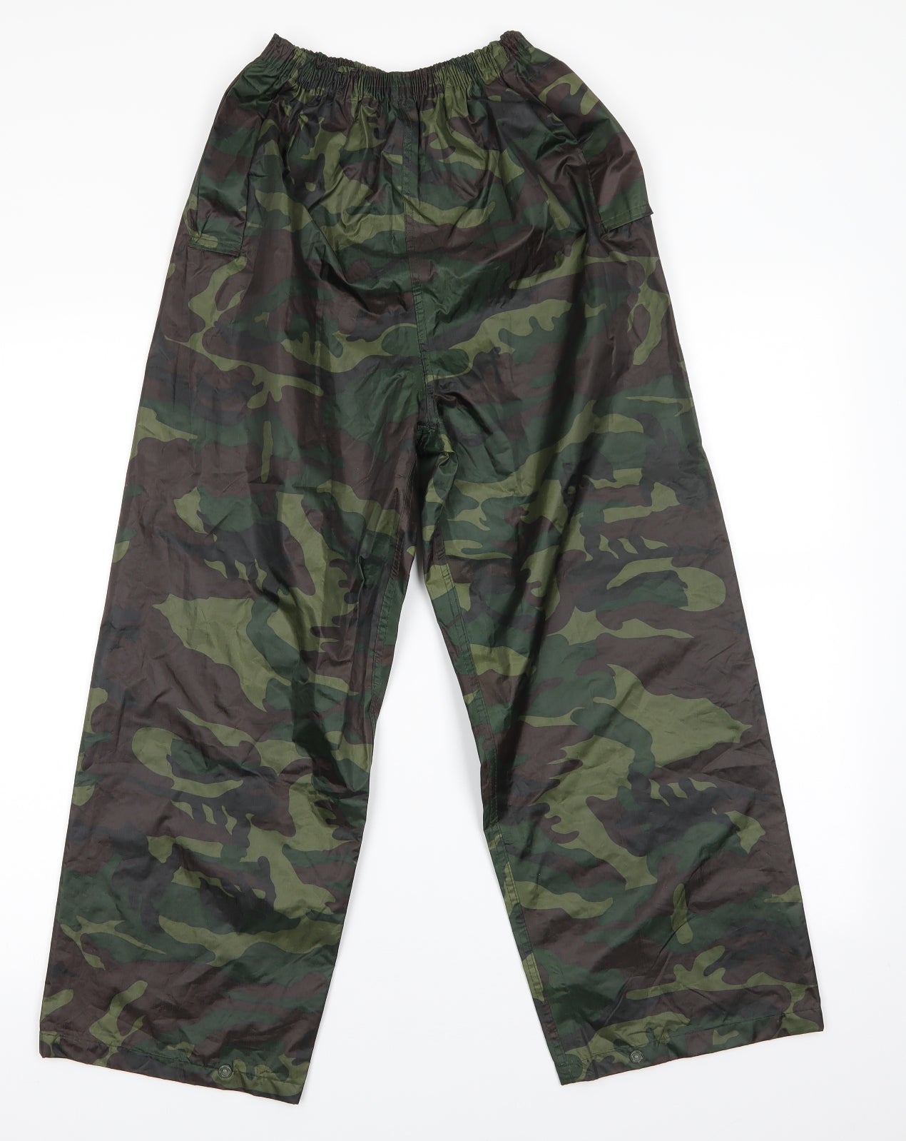 SSP Boys Green Camouflage Polyester Rain Trousers Trousers Size 11-12 Years  Regular