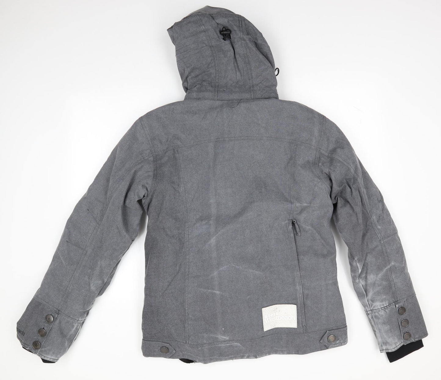 Westbeach Mens Grey   Anorak Coat Size L   - Mid Grey Denim Look  Heavyweight