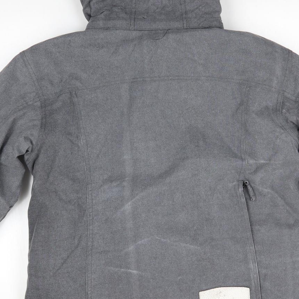 Westbeach Mens Grey   Anorak Coat Size L   - Mid Grey Denim Look  Heavyweight