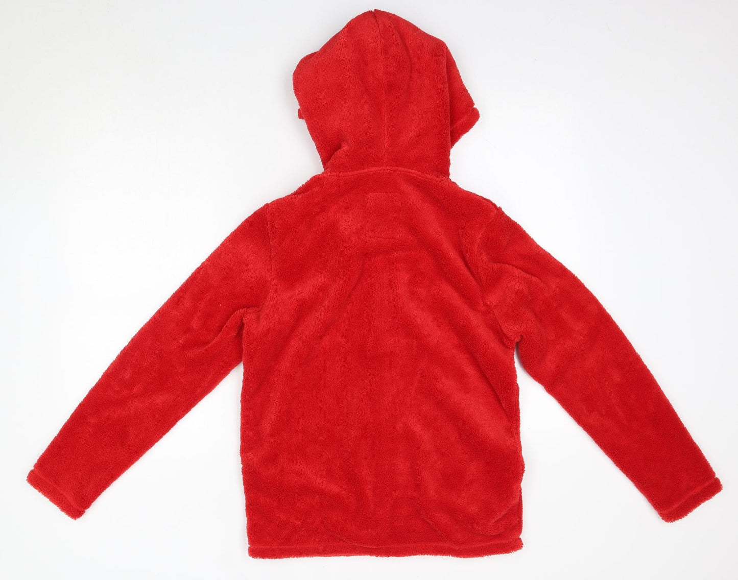 Debenhams Womens Red Solid Polyester Top One Piece Size 12   - Hoodie