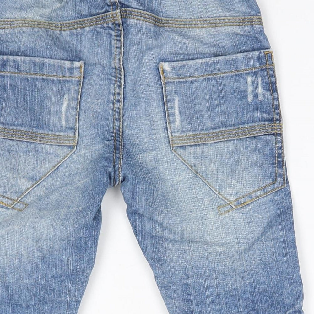 Nutmeg Boys Blue  Cotton Straight Jeans Size 4-5 Years  Regular