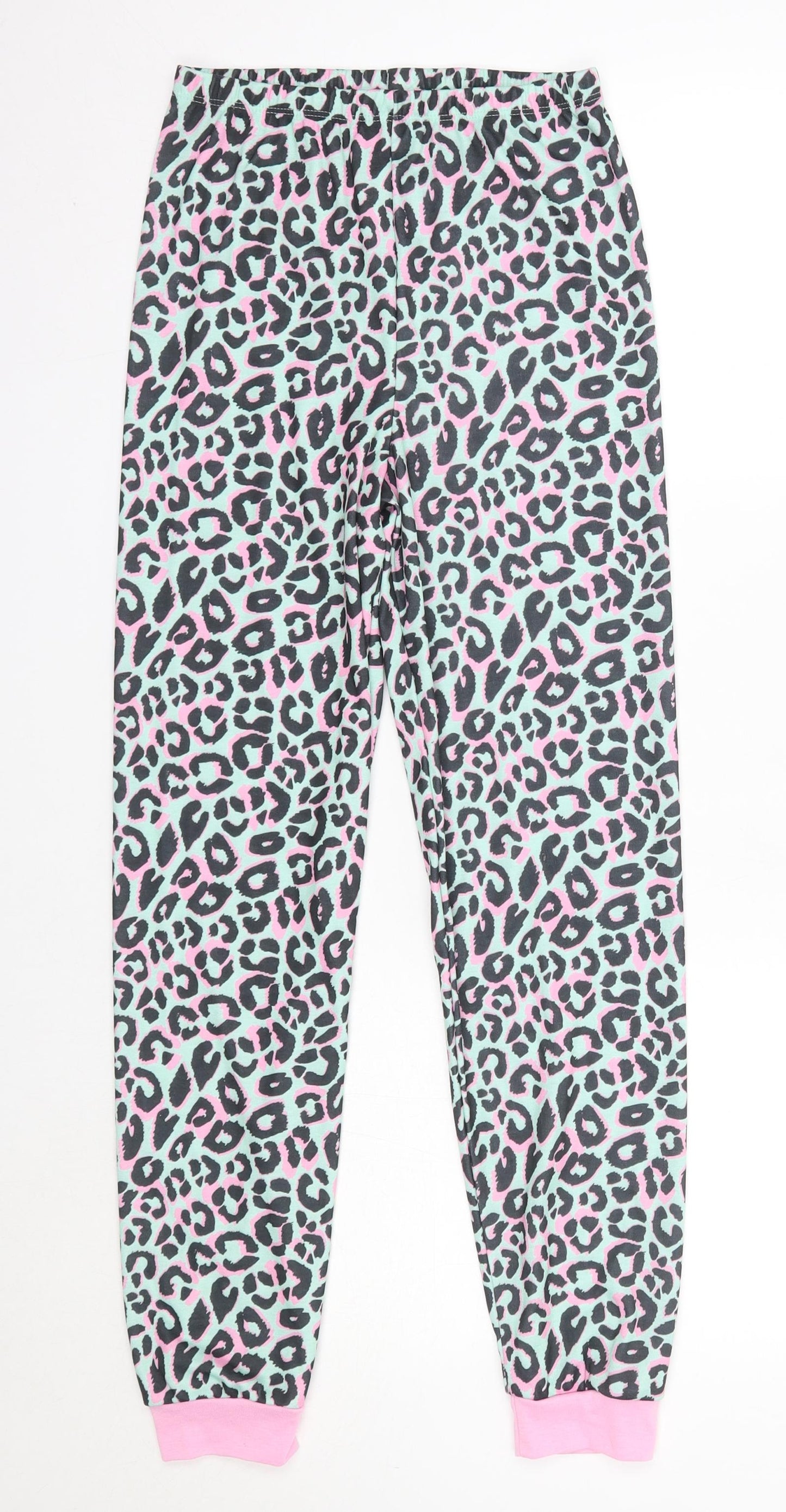 Harry Bear Girls Multicoloured Animal Print Polyester  Pyjama Pants Size 11-12 Years