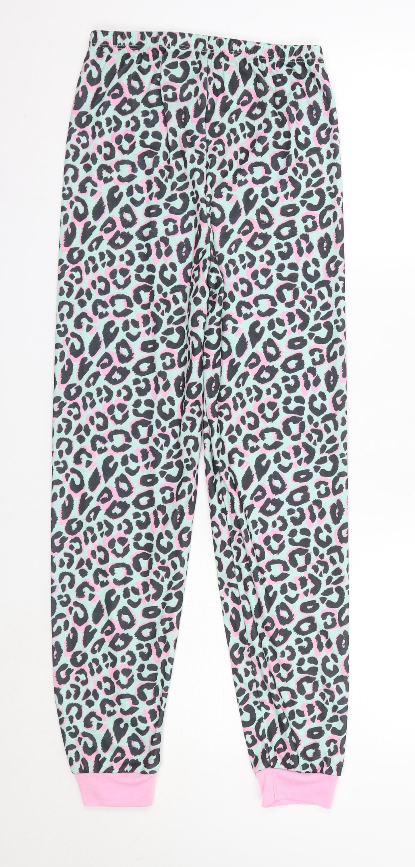 Harry Bear Girls Multicoloured Animal Print Polyester  Pyjama Pants Size 11-12 Years