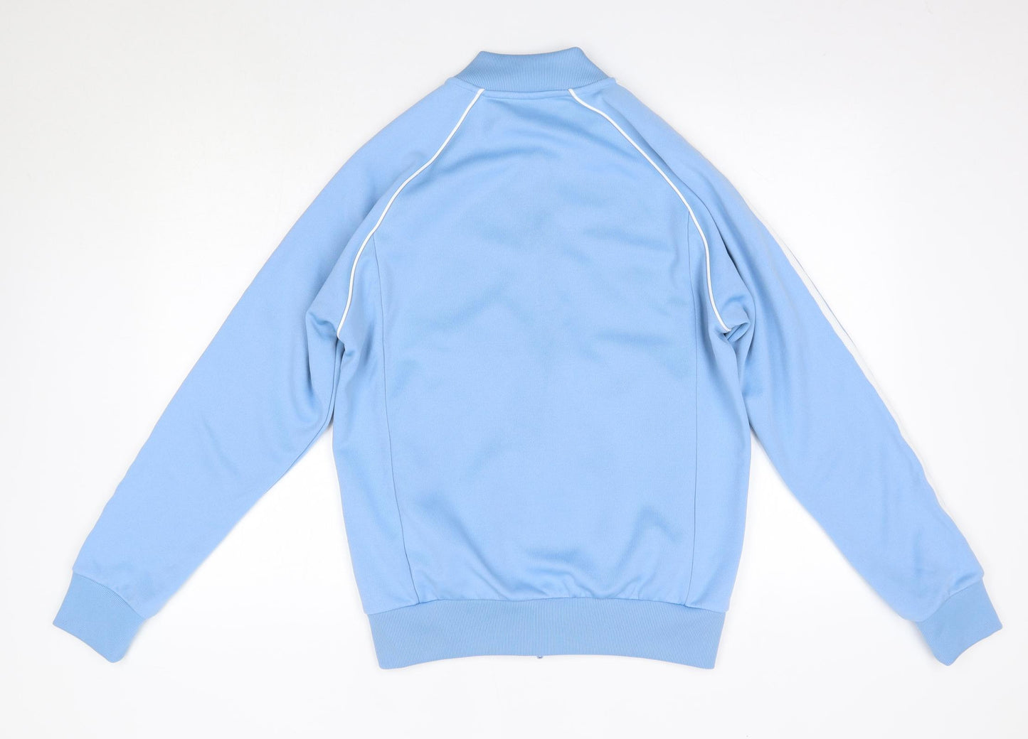 adidas Mens Blue High Neck  Polyester Full Zip Jumper Size S