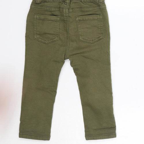 George Baby Green  Cotton Jogger Trousers Size 12-18 Months