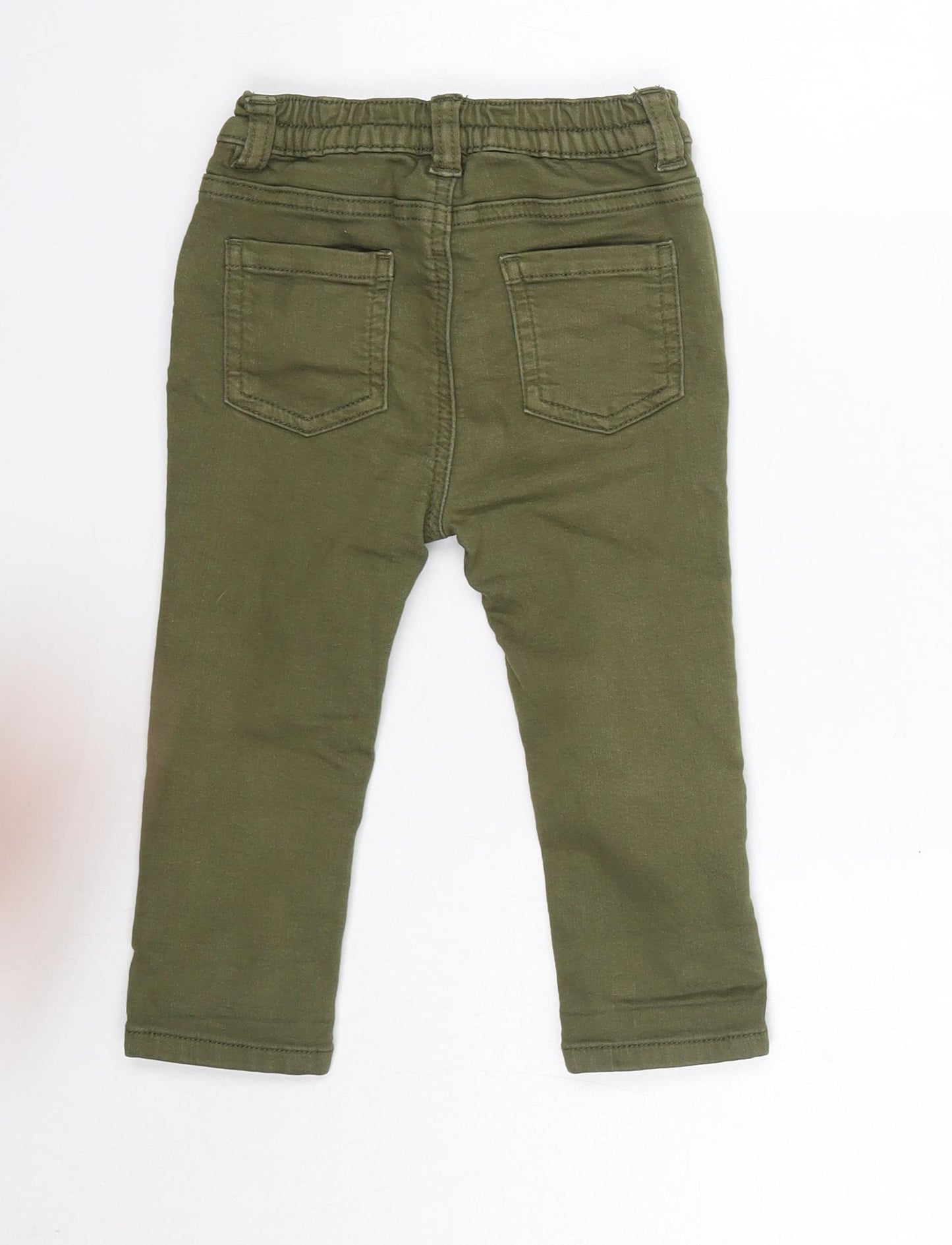 George Baby Green  Cotton Jogger Trousers Size 12-18 Months