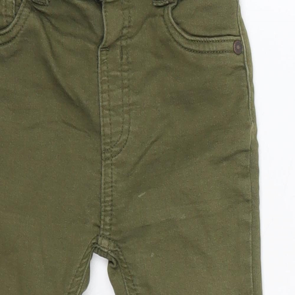 George Baby Green  Cotton Jogger Trousers Size 12-18 Months