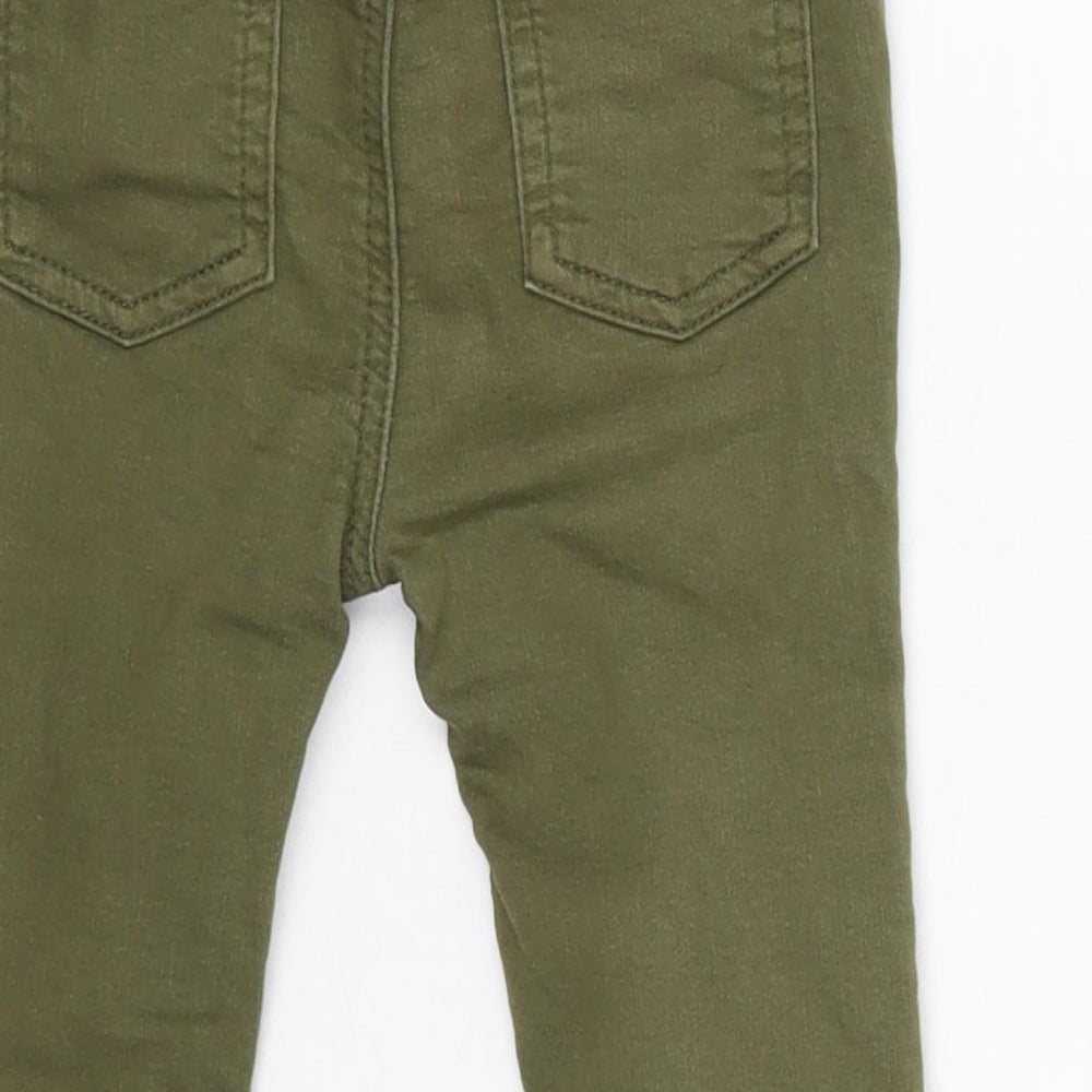 George Baby Green  Cotton Jogger Trousers Size 12-18 Months