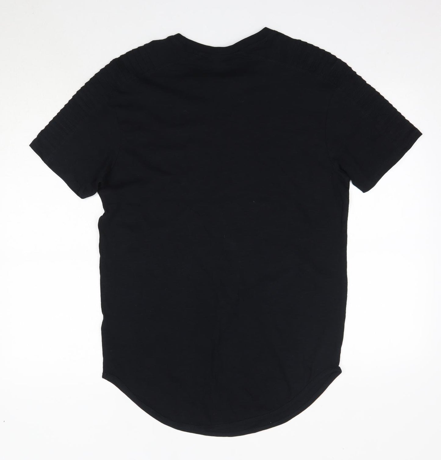 Primark Mens Black  Cotton  T-Shirt Size M Round Neck