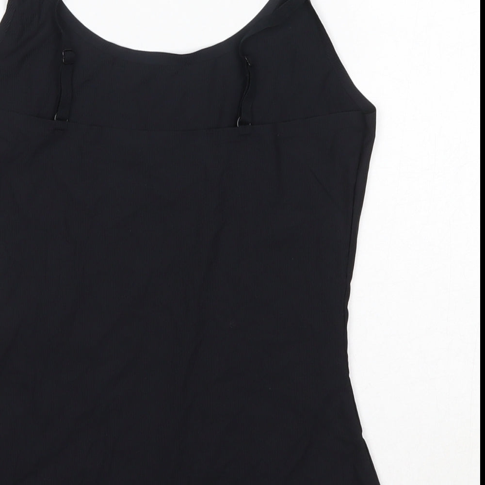 Primark Womens Black  Nylon Camisole Blouse Size S Round Neck