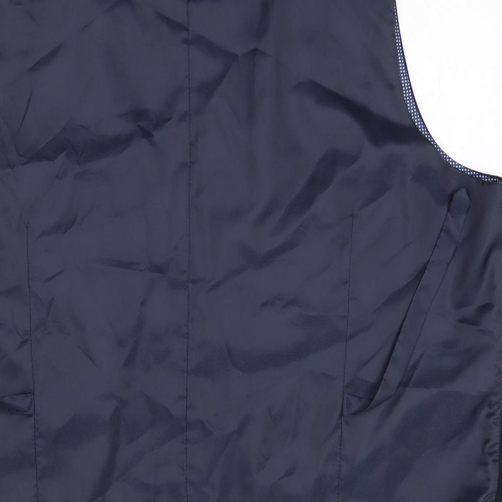 Primark Mens Blue   Jacket Waistcoat Size 2XL   - Slim Fit